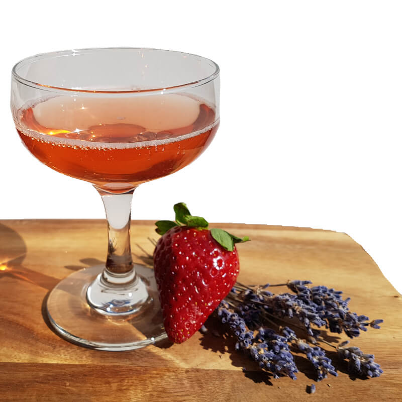 Erbeer Lavendel Cocktail